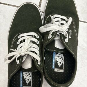 Vans Classic Green Canvas Shoes